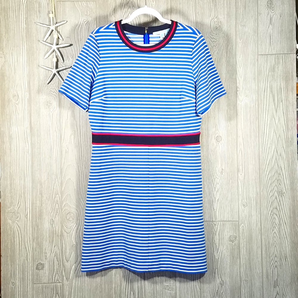 Draper James Stripe Persley Ponte Dress XL
